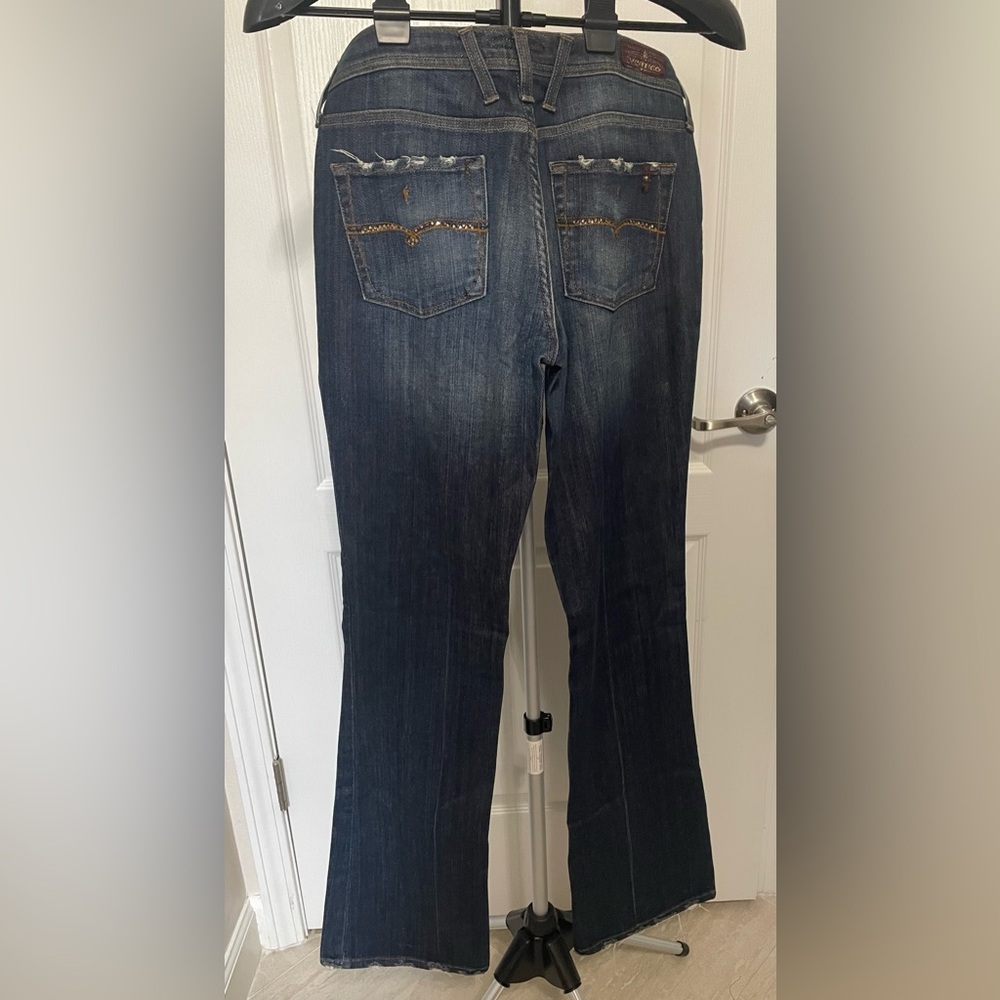 Vertigo Paris Blue Flare Wide Leg Jeans